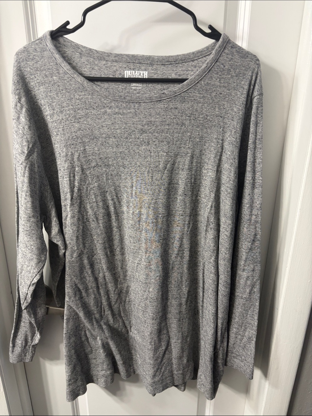 Duluth Trading Co Gray Long Sleeve Tee - Picture 1 of 3